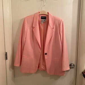 Vintage Wool Blazer in Bubblegum Pink